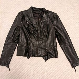 Faux leather jacket